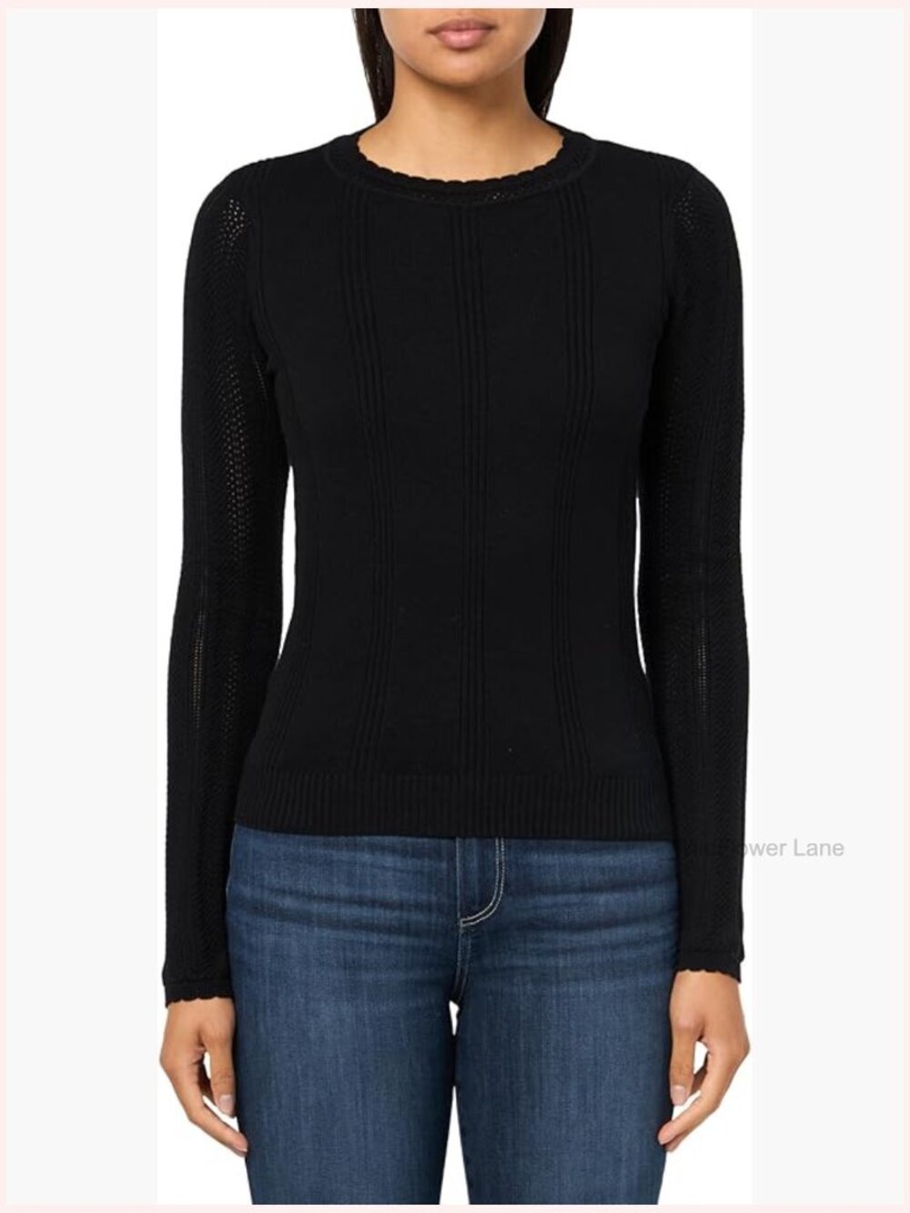 Long Sleeve Square Neck Top Organic Cotton